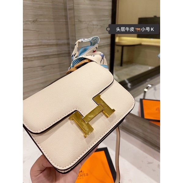 Túi xách hẻmes khoá chữ H chất da thạt sz 18