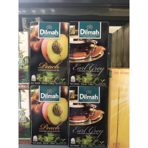 Trà Dilmah Đào, gừng, bá tước - Túi lọc