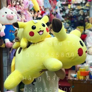 PIKACHU PIKACHU DOREMON Gấu bông lông mềm mịn )