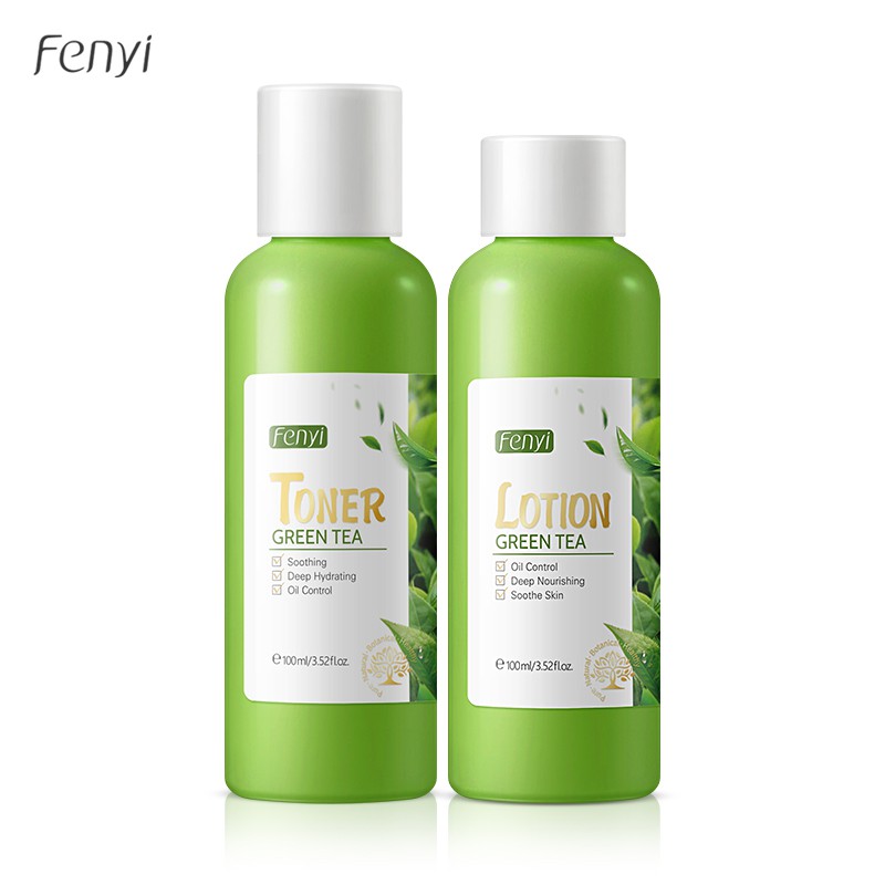 Set 2 Chai Tinh Chất Trà Xanh Fenyi Chăm Sóc Da 100ml