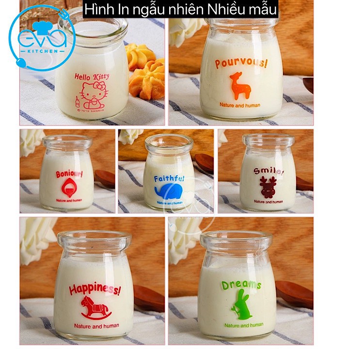 Hộp 12 Hũ Thuỷ Tinh Đựng sữa chua khổng Lồ 200 Ml | BigBuy360 - bigbuy360.vn