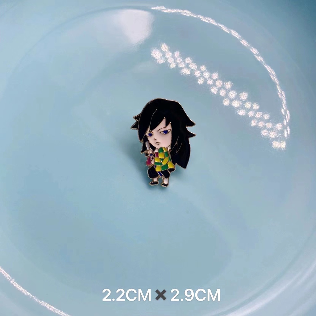 Huy Hiệu Cài Áo Hình Nhân Vật Anime Demon Slayer Drop Oil Drop Kamado Tanjiro Nezuko