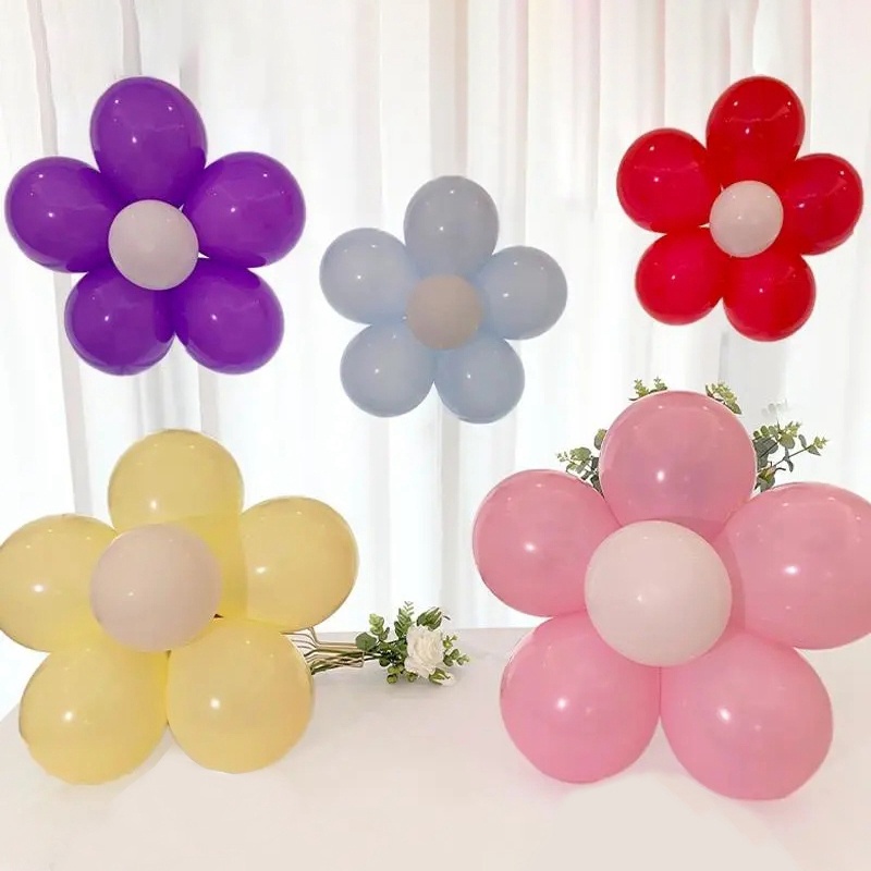 Kẹp Bong Bóng Hình Bông Hoa Trang Trí Tiệc Sinh Nhật