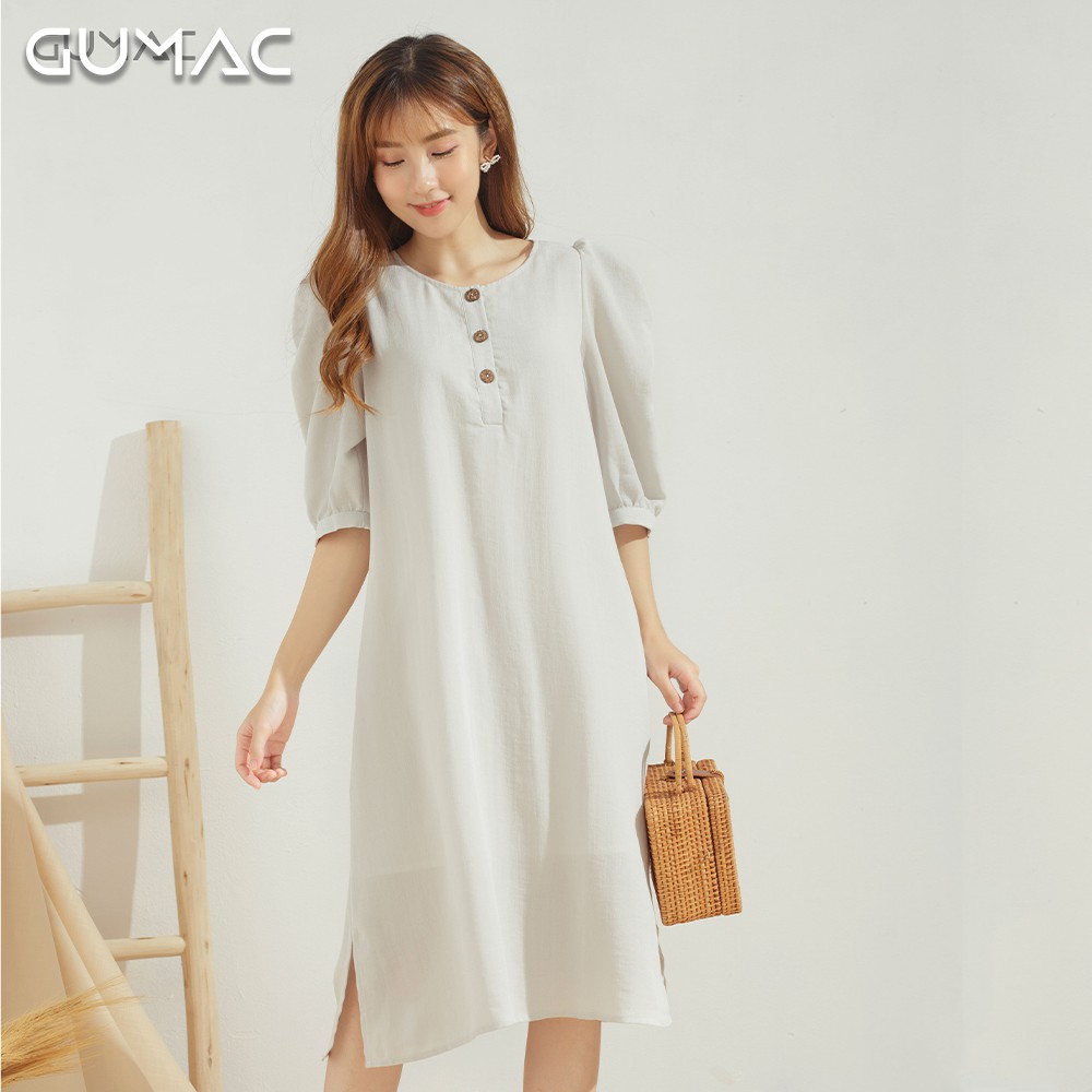 Đầm suông nữ xẻ trụ TTMT DA685 GUMAC, form Suông rộng | BigBuy360 - bigbuy360.vn