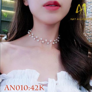 [ sale 11.11] Dây chuyền chorker hạt trân châu