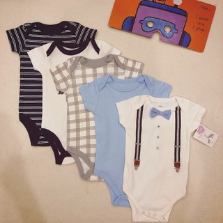 Set 5 body bé trai nhiều size (3-12 tháng)