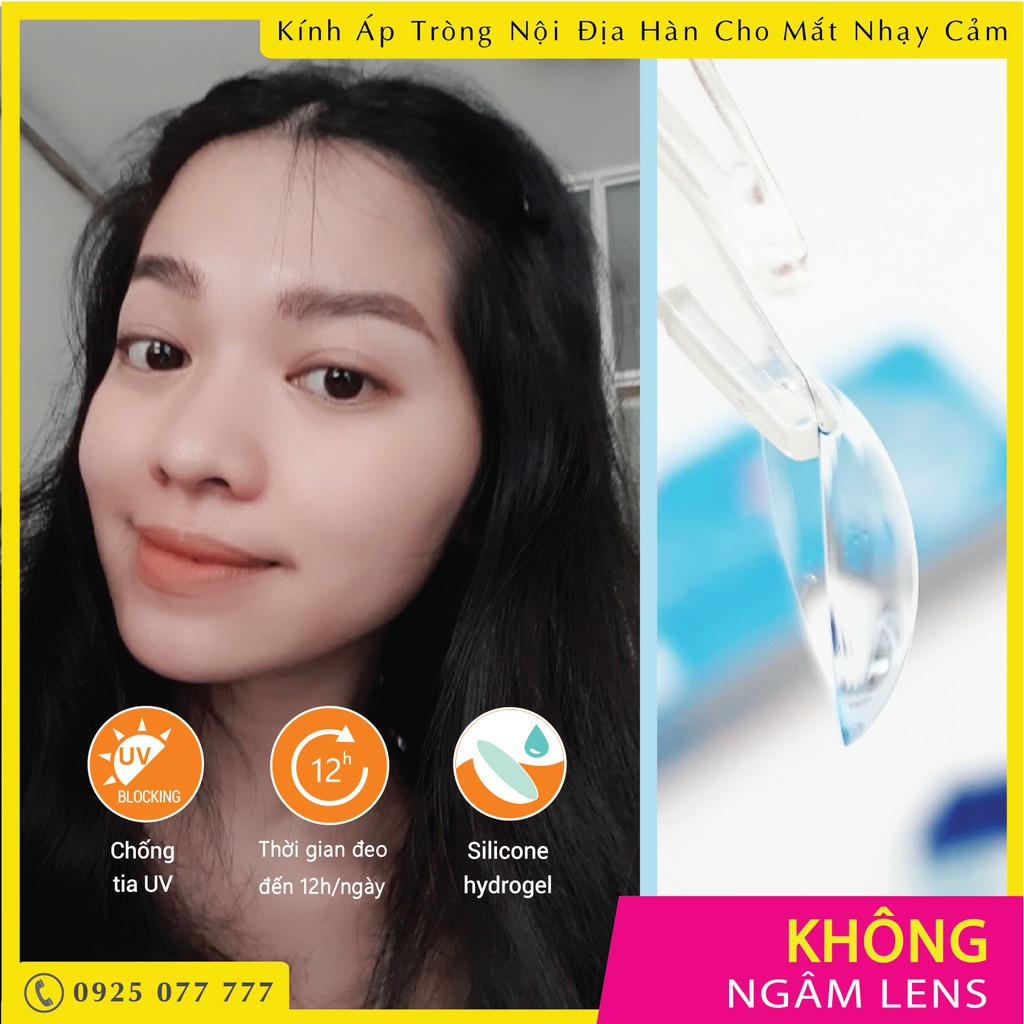 Lens trong suốt dùng 1 lần Sofclear Gelflex & Sport Clear - Kính áp tròng 1 ngày không màu đeo 12 giờ | ann365 Lens