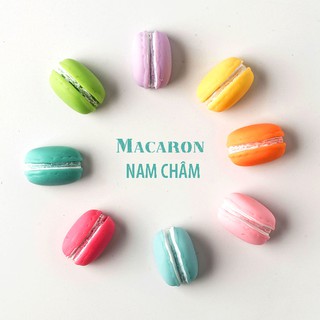 Bộ Nam châm 5 Bánh Macaron nhựa hít tủ lạnh xinh xắn (Màu ngẫu nhiên)