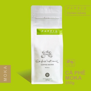 Cà phê Moka dạng Hạt nguyên chất 100% rang mộc - Passio Coffee