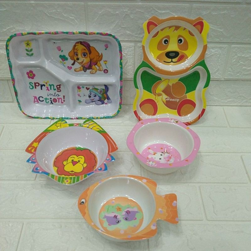 Khay,bát bột phíp trẻ em các size