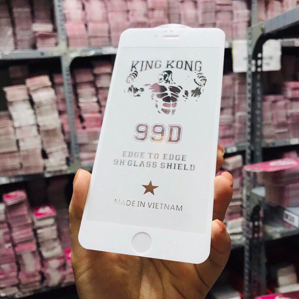 Kính Cường lực KingKong 99D tràn viền  iphone - Hàng Cao Cấp ( Giá siêu tốt )