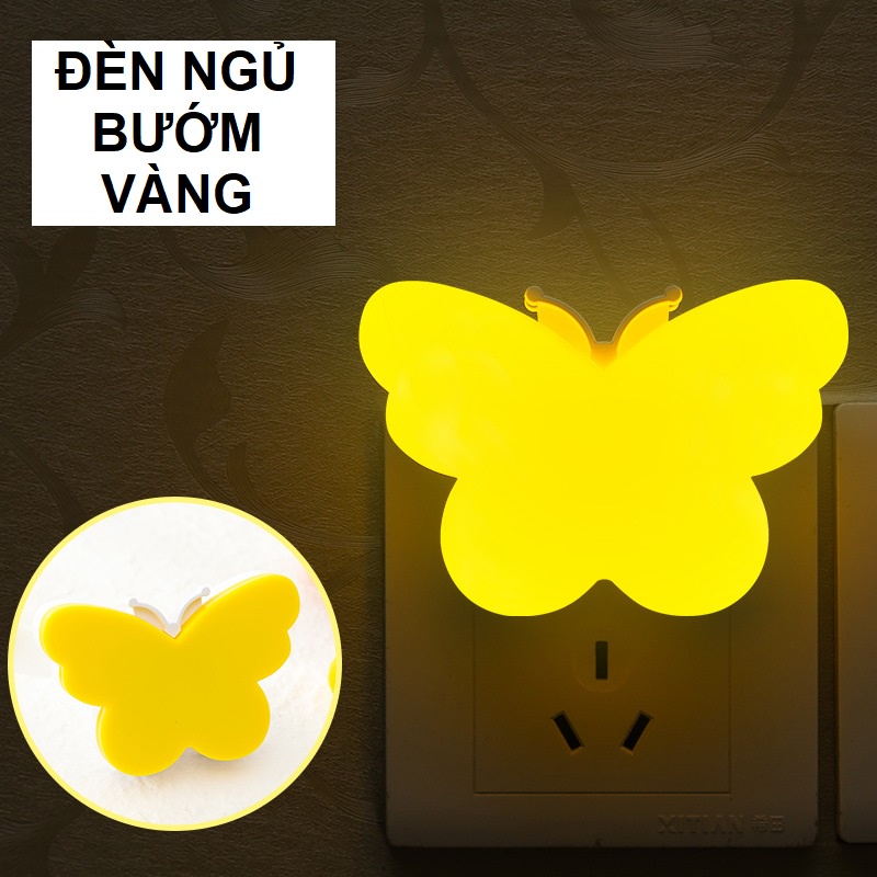 Đèn ngủ cảm ứng ánh sáng hình bướm cute, đèn led cầu thanh tiết kiệm điện năng