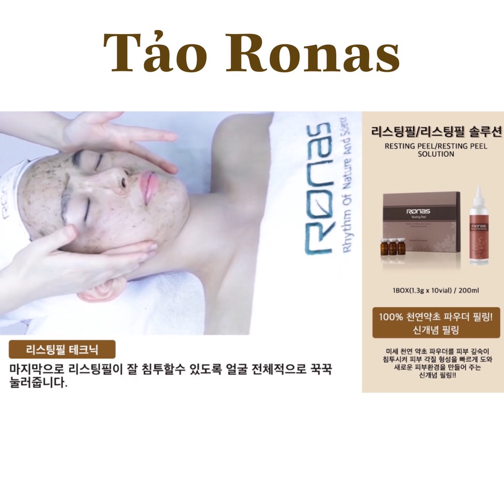 (1cặp) Thay Da Vi Tảo Ronas Resting Peel Solution