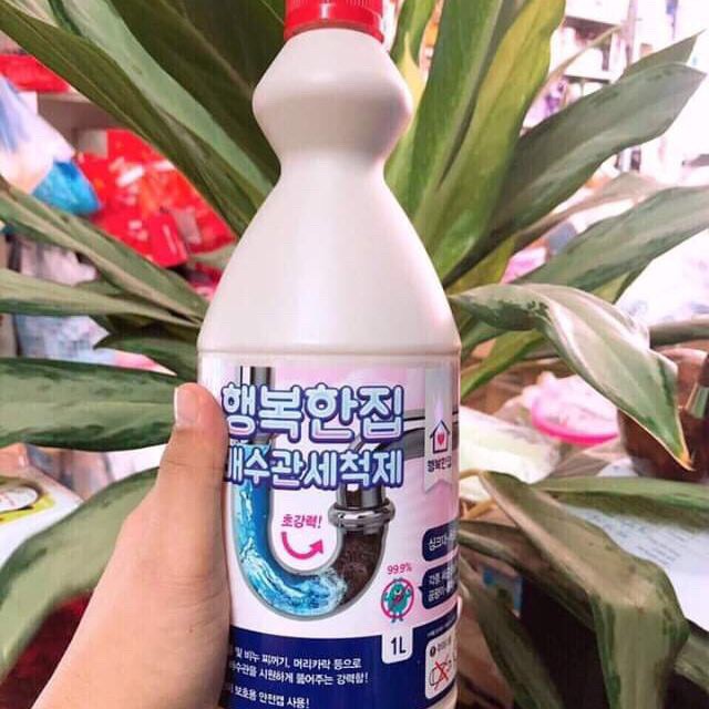 (yêu thích)(chính hãng)(hcm)Chai nước thông cống,bồn cầu đa năng Sandokkaebi 1000ml Hàn Quốc gia