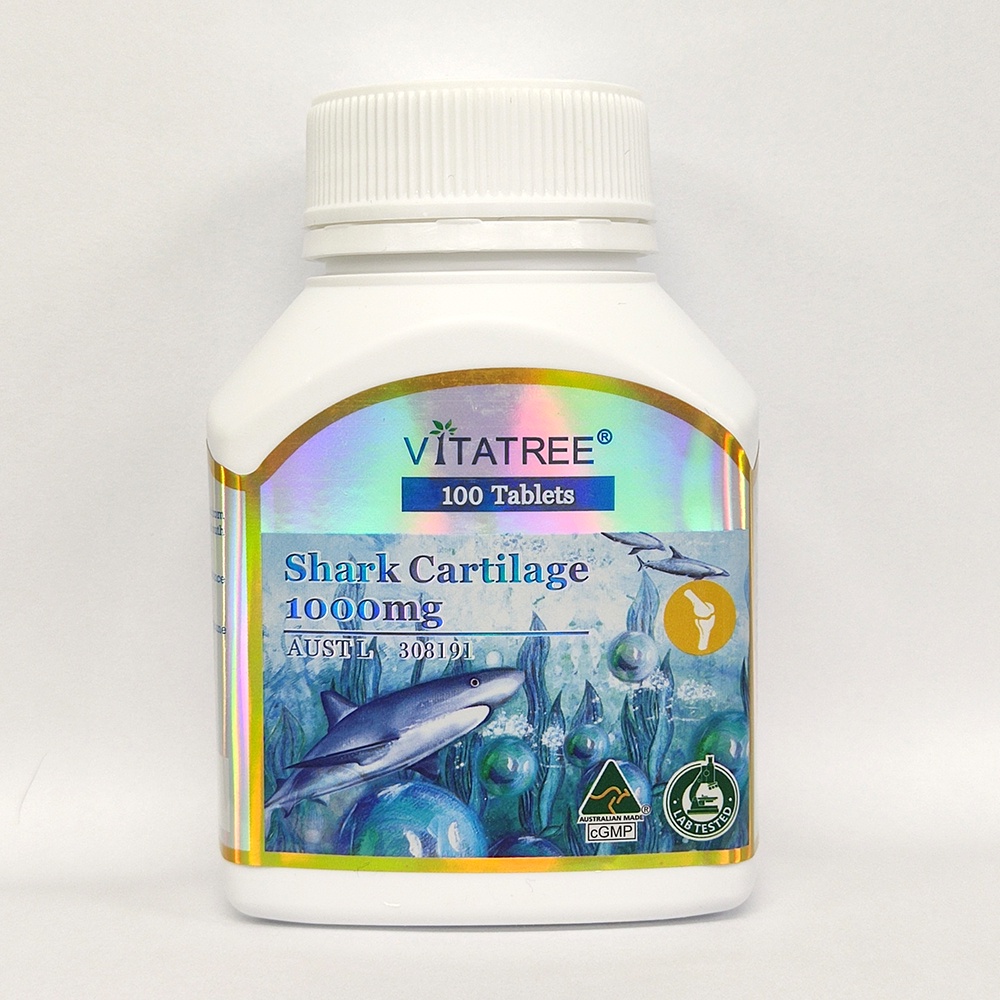 Viên Uống Tái Tạo Sụn Khớp Vi Cá Mập Vitatree Shark Cartilage 1000mg Hộp 100 Viên Của Úc - Hàng Úc 2279