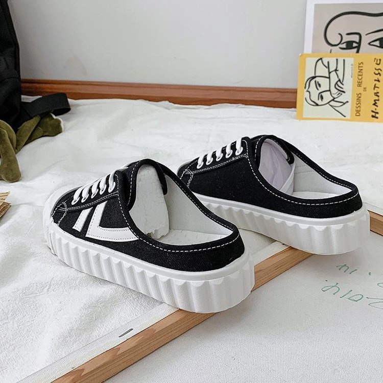 Giày Thể Thao Vải Canvas Thiết Kế Năng Động Hợp Thời Trang 2020 Cho Nữ