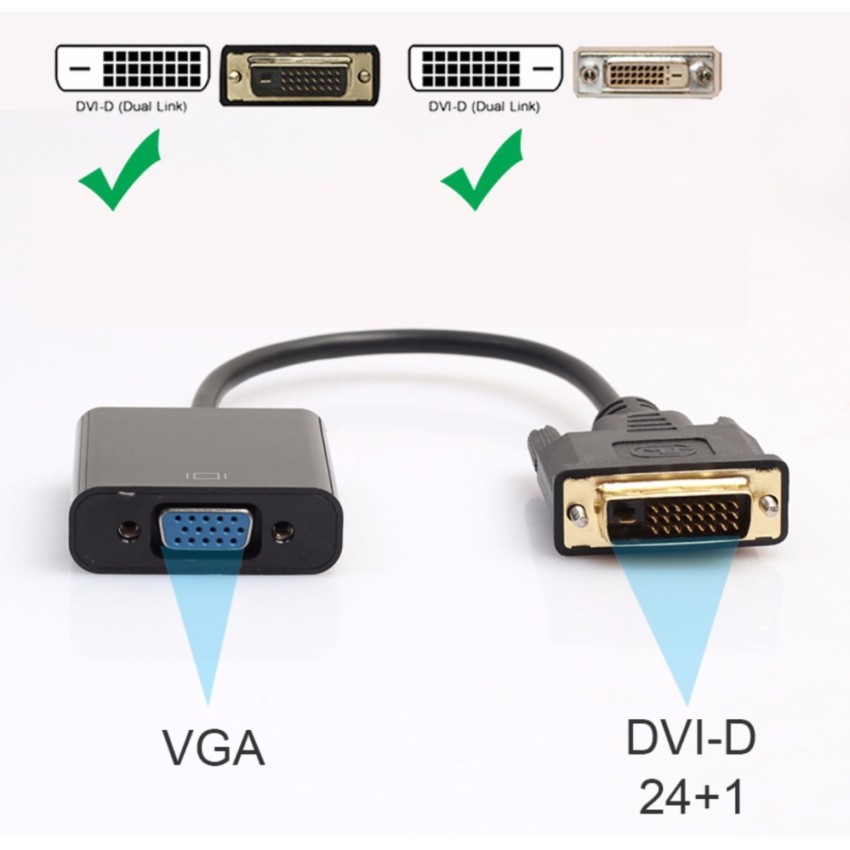 Cáp chuyển DVI-D sang VGA