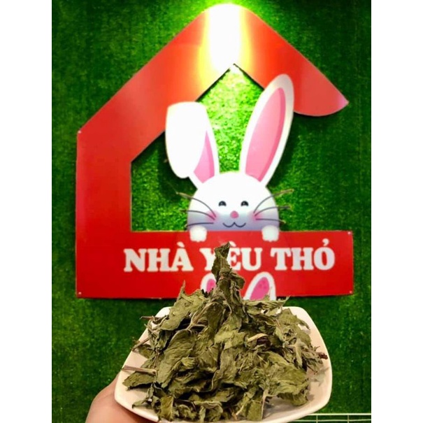 Lá bạc hà sấy khô cho thỏ !!