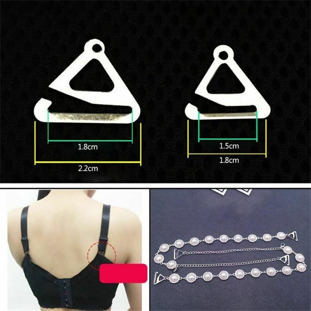 Dây Áo Ngực 1 Màu Trắng / Đen Kèm Móc Kim Loại Tùy Chỉnh Tiện Dụng Cho Nữ