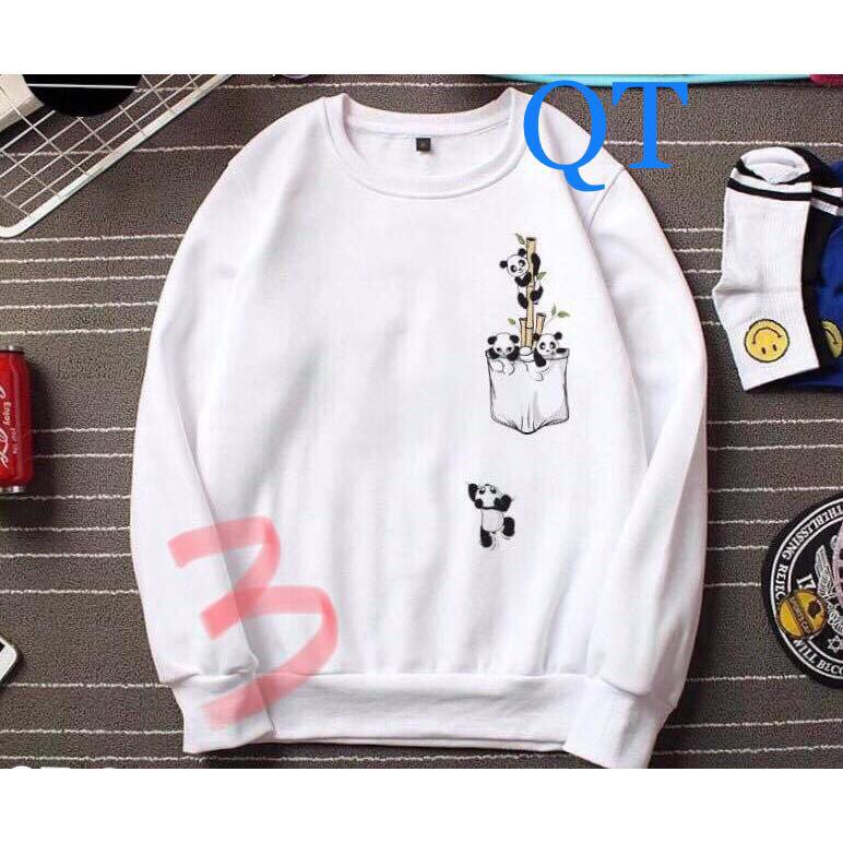 ÁO NỈ CỔ TRÒN IN HÌNH NGỘ NGHĨNH NHIỀU MẪU-AN09 | BigBuy360 - bigbuy360.vn