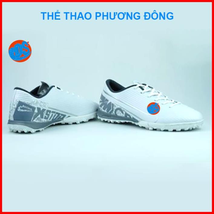 Giày đá bóng giày đá banh sân cỏ nhân tạo MERCURI-X màu xanh chuối dạ quang, đã khâu mũi chắc chắn (Tặng kèm vớ) -JH*& {