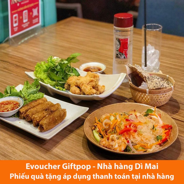 Hồ Chí Minh [Evoucher] Phiếu quà tặng sử dụng tại chuỗi nhà hàng DÌ MAI trị giá 500.000 VND