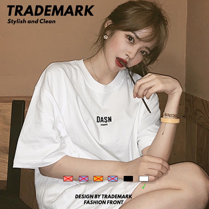 Áo Thun nam nữ Tay Lỡ Đen Trắng DANS, áo phông unisex phong cách streetwear