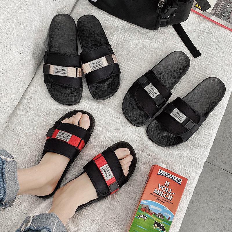 Dép quai ngang đế bằng chống trượt phong cách Hàn Quốc thời trang mùa hè dành cho nam