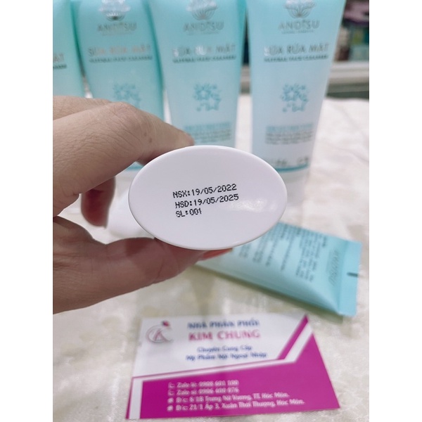 Sửa Rửa Mặt Trắng Da, Ngừa Mụn, Giữ Ẩm ANDISU 100ml