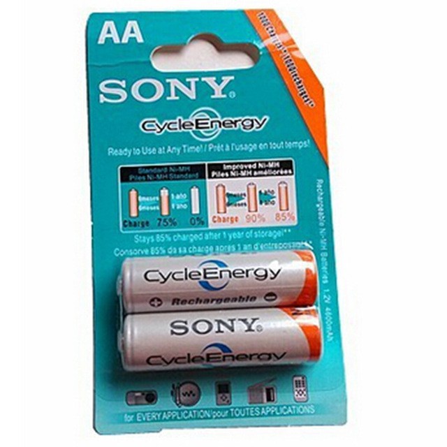 [SALE 10%] Pin sạc AA, 2A Sony 4.600mAh 1 vỉ 2 viên