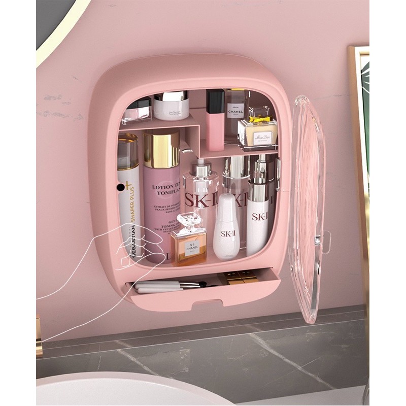 Tủ đựng mỹ phẩm dán tường siêu chắc