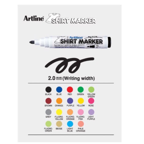 Bút vẽ lên áo Artline EKT-2 Shirt Marker – Japan / Bút vẽ lên vải Artline EKT-2