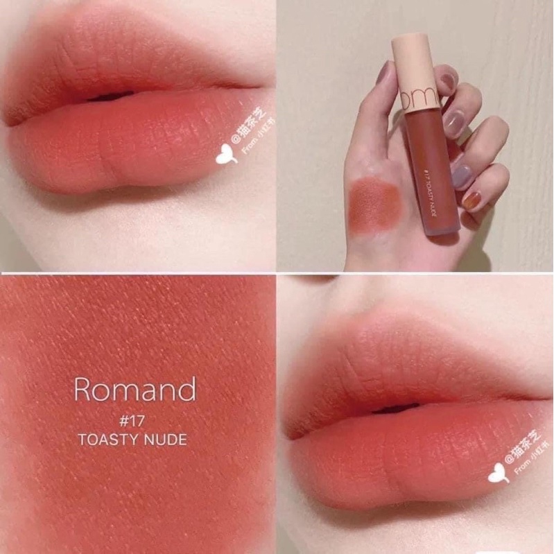 Son kem lì, lên màu chuẩn Hàn Quốc Romand Zero Velvet Tint 5.5g