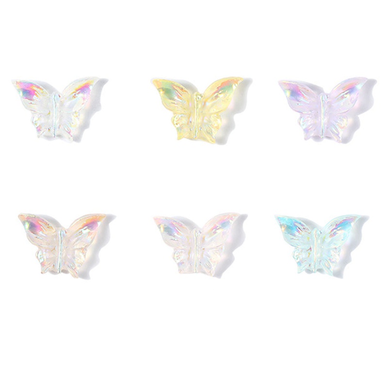 Phụ Kiện Trang Trí Móng Tay Hình Bướm 3D Bằng Nhựa Resin Thời Trang Mùa Hè