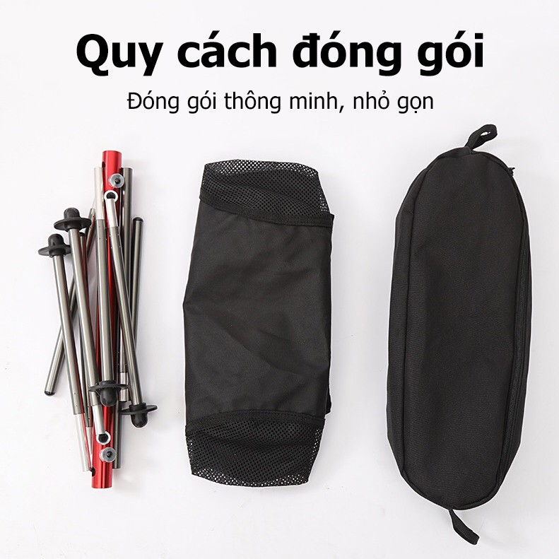 Ghế Xếp Dã Ngoại Cầm Tay, Du Lịch, Câu Cá - Ghế Cắm Trại Có Tựa Tải Trọng Lớn Hàng Cao Cấp