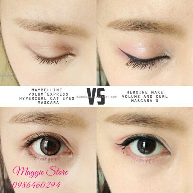 Mascara dày và cong mi Kiss Me Heroin của Nhật