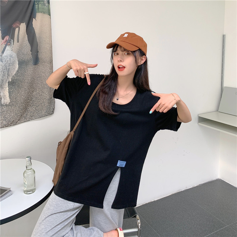 Áo thun SUXI tay ngắn cổ tròn dáng rộng thiết kế mới phong cách Hàn Quốc thời trang mùa hè cho nữ
