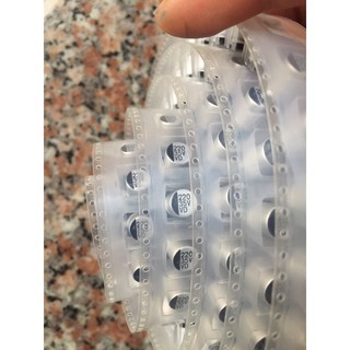 Tụ Nhôm chân dán, SMD Aluminum 220uF35V VD 8x10mm, 25V22UF 8x10, 50V22UF 6x8