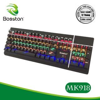 K004 bàn phím cơ bosston mk-918 mẫu mới nhất 2019