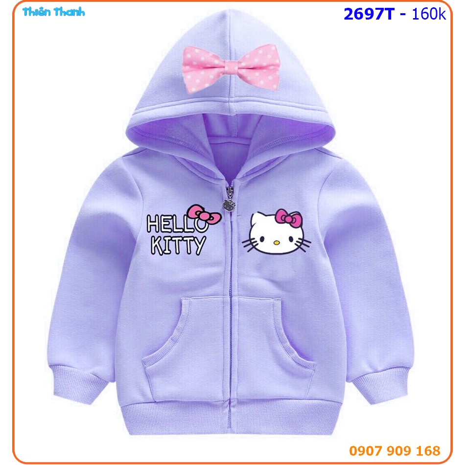 Áo khoác bé gái kitty xinh xắn - 2697