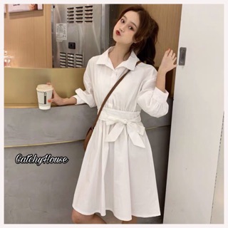 Váy sơmi trắng ulzzang