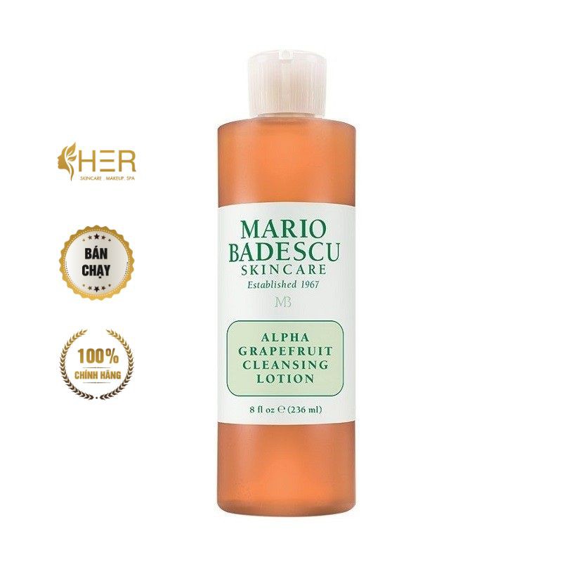 Toner Acid làm sạch & sáng da Mario Badescu Alpha Grapefruit Cleansing Lotion 236ml | BigBuy360 - bigbuy360.vn