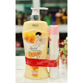 Set Sữa Tắm Thebol Em Tắm Anh Yêu! 2 Plus Mới 650g+(226g tắm/ 175g gội)