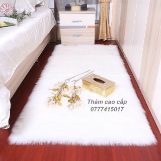 Thảm lông thú dài cao cấp có mấy đế dày trải phòng ngủ siêu sang