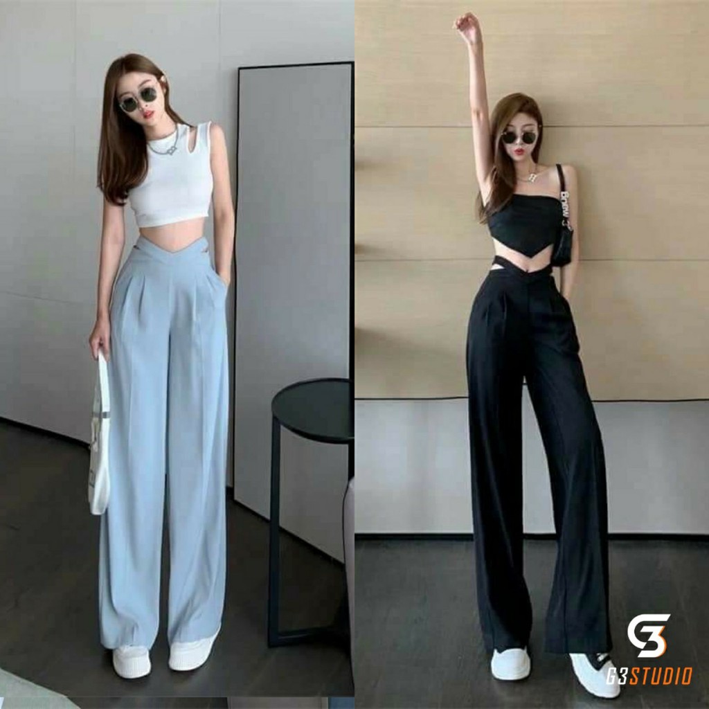 BÁN SỈ QUẦN SUÔNG NỮ CẠP CAO KHOÉT ĐAI