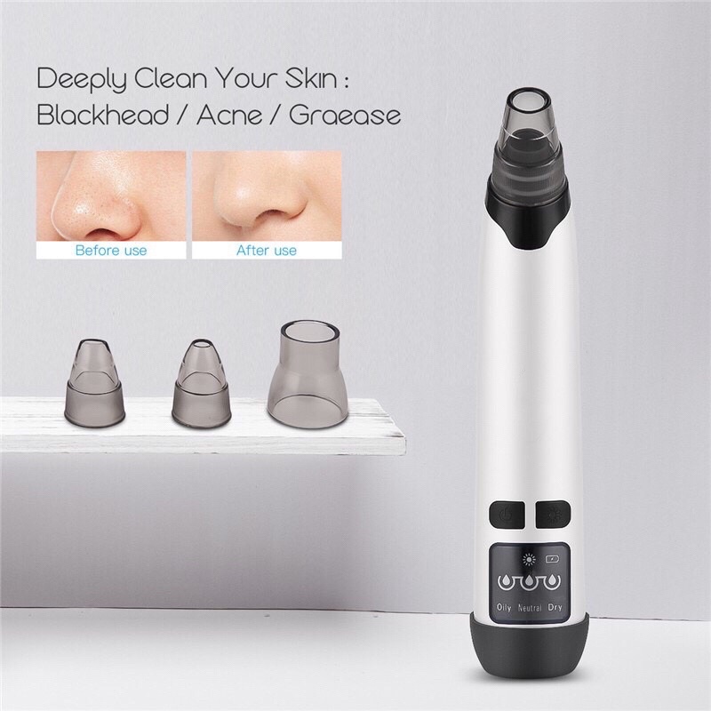 Máy Hút Mụn Mini Cầm Tay |Máy Hút Mụn Đầu đen | MÃ HM-001