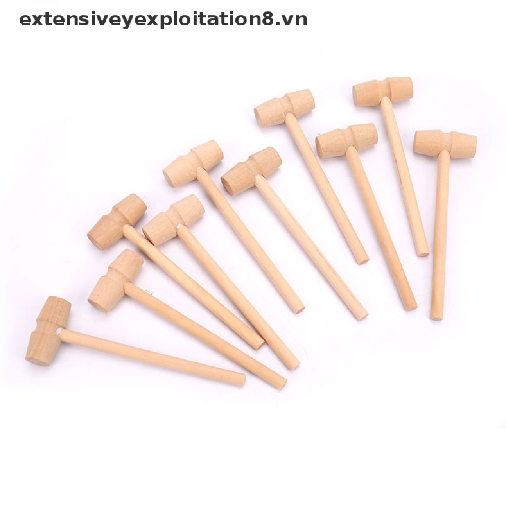 Set 10 Búa Gỗ Đồ Chơi Mini Thay Thế Cho Bé