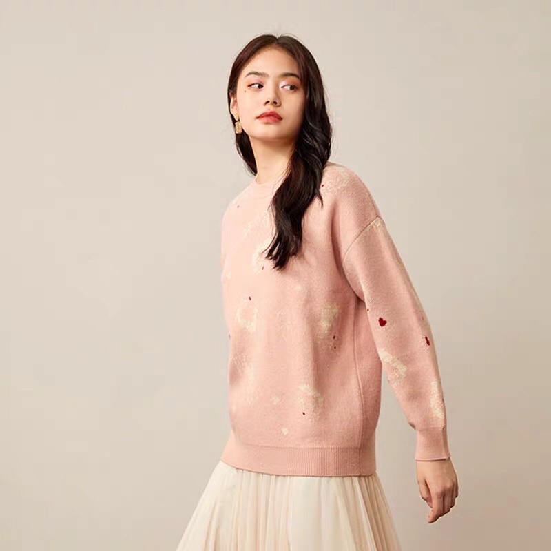 Áo len hồng Hopeshow