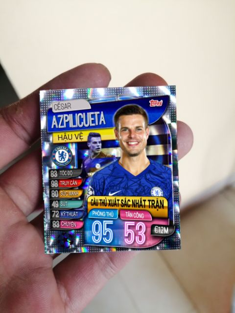 THẺ IN: Thẻ insert match attax 2019/20 phiên bản đẹp