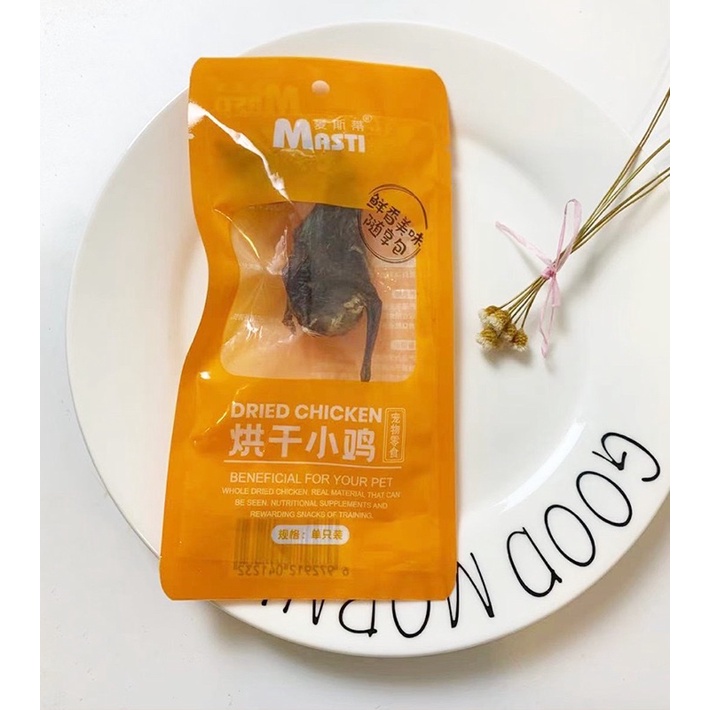 [Masti Pet Snack] Ức gà hấp / Gà sấy nguyên con / Gà hấp nguyên con ăn liền cho cún miu